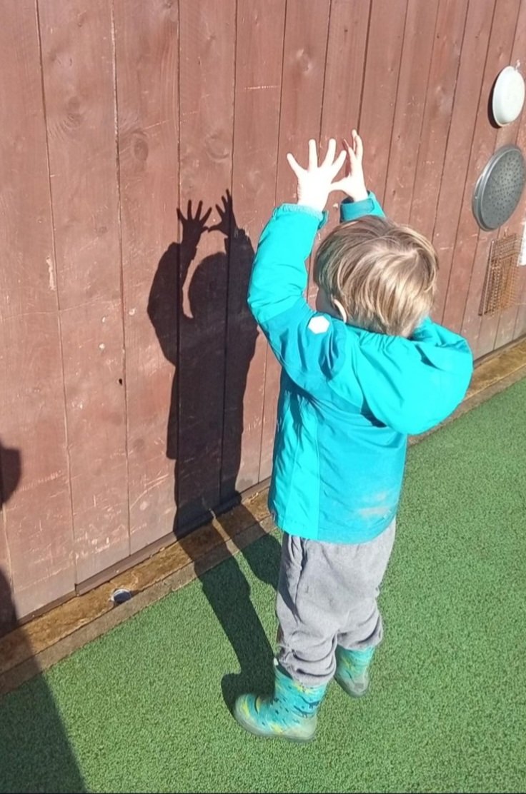 Stepsnursery's tweet photo. Recently the children in preschool had lots of fun outside making shadows with our hands when the sun was shining. We made lots of animals and shapes such as diamonds and hearts.
#Earlysteps #shadows #outside #sunshine https://t.co/1wdtHIZtWD