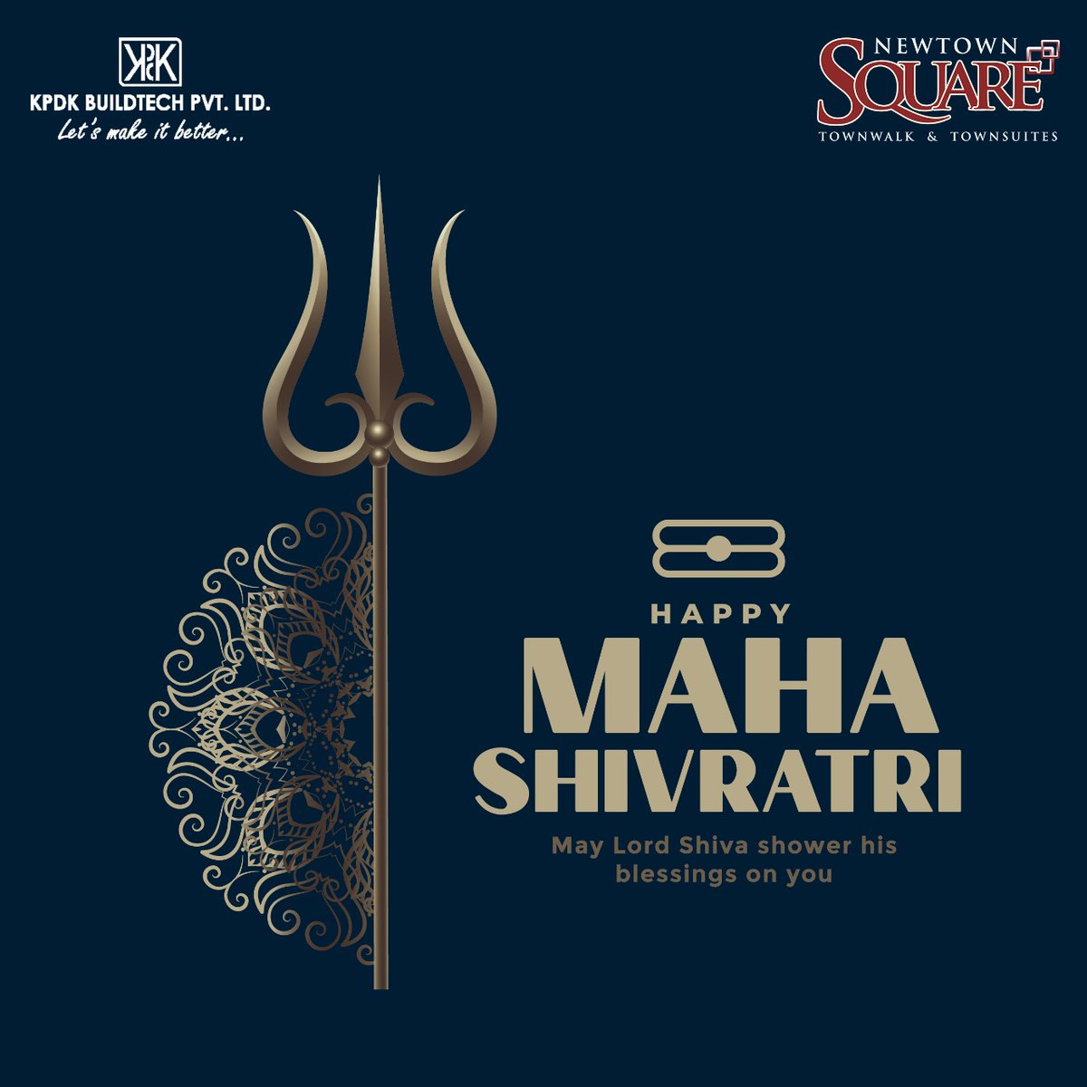 Newtownsquare_'s tweet image. Lord Shiva will shower upon you happiness, joy, wealth, luck and prosperity. Happy Maha Shivratri. #happymahashivratri #kpdkbuildtech #newtownsquare #commercial #property #gurgaon