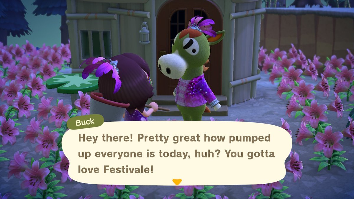 jendewph's tweet photo. Buck moved in a few days ago & jumped right into the #PinkTheme for Festival! #PinkBuck i love the #VenetianMask ♥♥ Should have bought more #DailyJulian shooting Daytime for Dark #AnimalCrossing #ACNH #NintendoSwitch #OOTD #PavéSuperRainbow https://t.co/fMcHfuMYOE