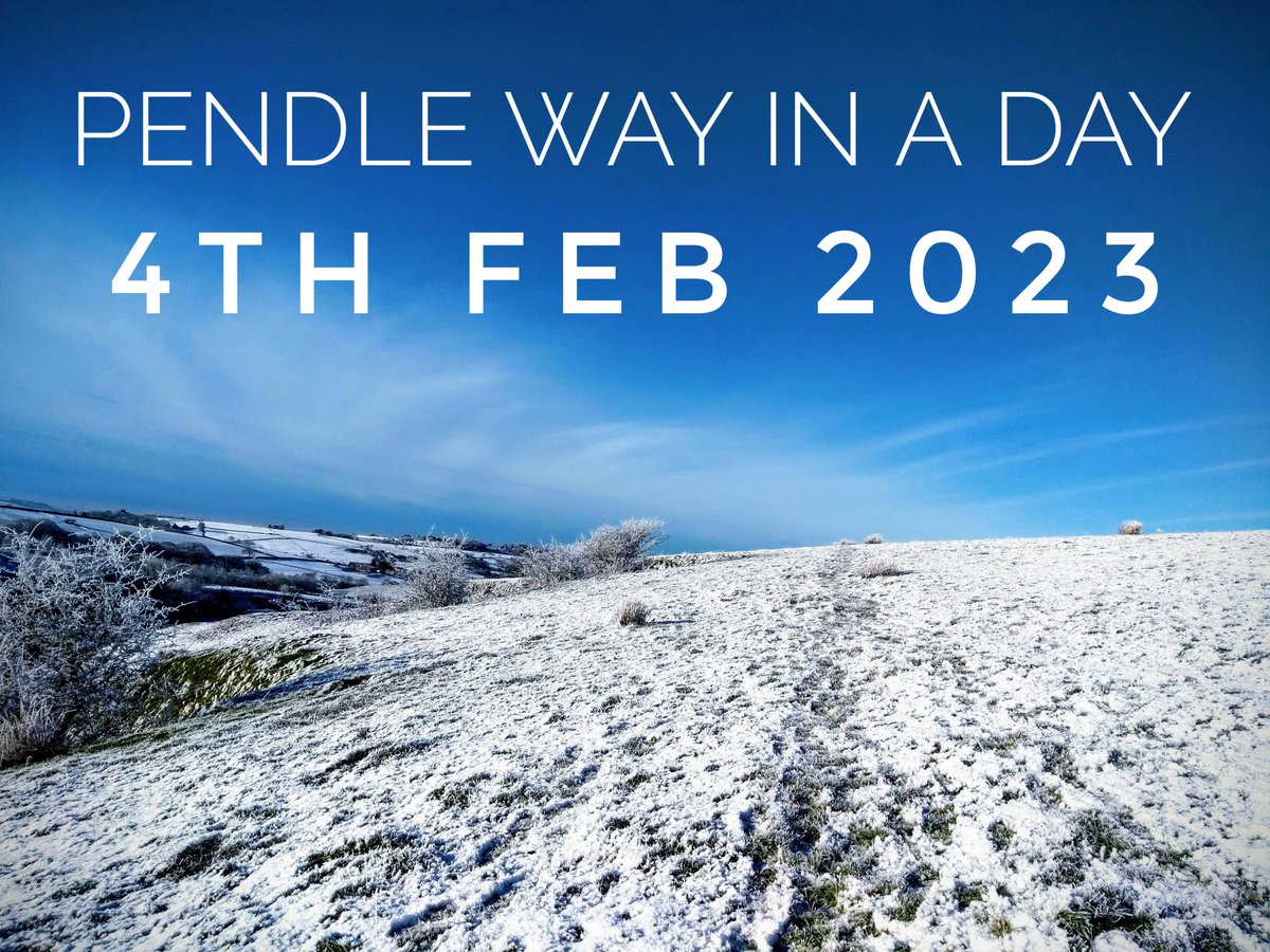 PendleWay's tweet photo. 2023 Entries Open TODAY at 9am!
Pendle Way In A Day 2023 will take place on Saturday 4th Feb.
The full Pendle Way is 45miles - with a 30mile alternative course - open to both Walkers and Runners.
Entries open here: https://t.co/k1q34A11lC
#granddayout #PendleWayInADay #PWIAD https://t.co/VaKzwUtvhC