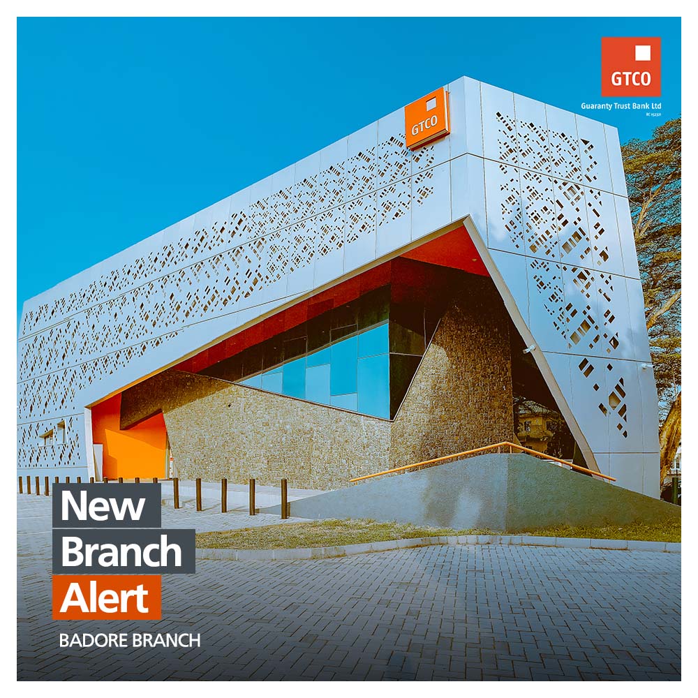 gtbank's tweet image. 🚨 New Branch Alert🚨 

📍 Lekki
📍 Chevron
📍 Ikota
📍 Ajah
📍 Epe

And now, Badore. You can walk into our branch at 21-23 Addo Road, Badore for all your financial services needs.

#HappyNewMonth
#GTCOCares