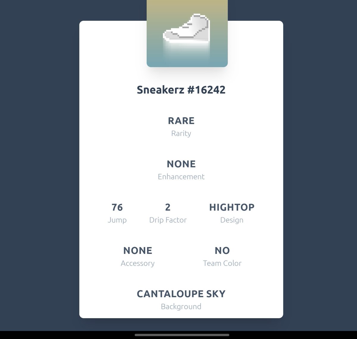 socal_chef's tweet photo. When your " Common" sneakerz have better stats than the suppose " Rare" hyped ones. Booooo. #normalBoots #StartingGear #SlippersProbablyHaveBetterStats #ballerz @BALLERZ_NFT https://t.co/KVAGmfAXqo