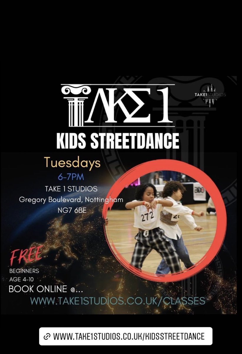 Free street dance class for kids aged 4-10