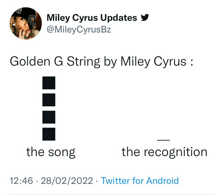 MileyHighClub_'s tweet photo. The only thing that has made perfect sense to me all day! What a banger!
We at The Miley High Club proclaim March to be Golden G String Recognition Month
#miley #mileycryus #goldengstring #plastichearts https://t.co/GTUmGILwp5