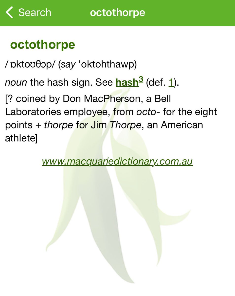 Darcy1968's tweet image. #mywordoftheday #octothorpe