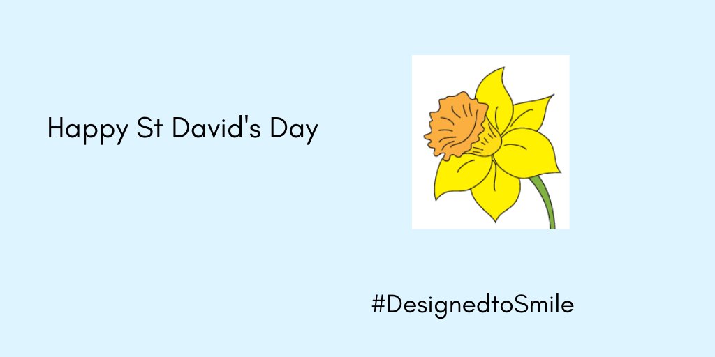 D2S_Wales's tweet photo. Wishing everyone a happy St David's day! #designedtosmile https://t.co/pgqp2AiCnv
