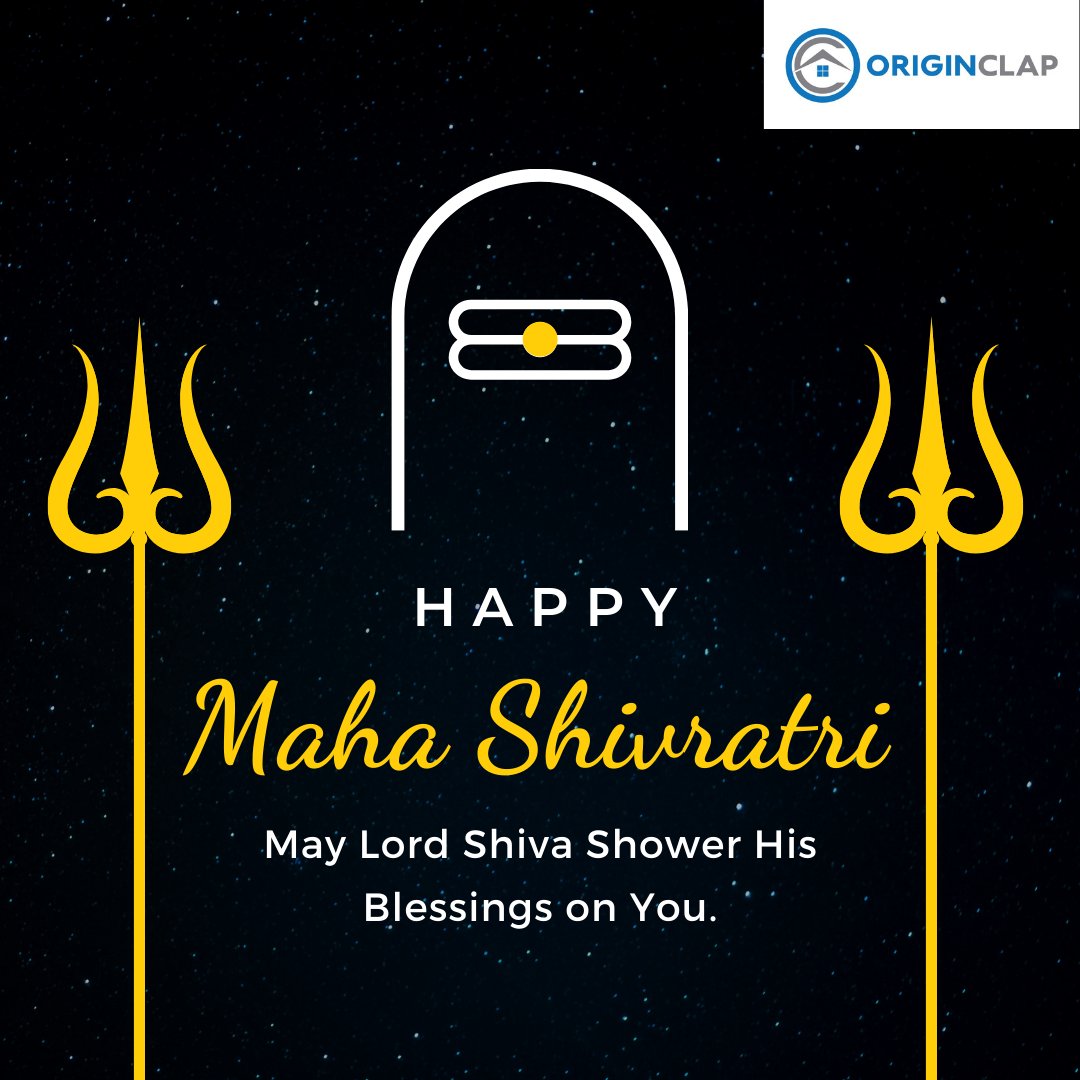 originclap's tweet photo. Originclap Family wishes everyone a Happy Maha Shivratri.
Visit https://t.co/4PltuZitqR or Call us Toll Free at 18003093211.
#originclap #rareoils #india #pestcontrol #businessowner #bridalmakeup #acrepair #repairingservices #packersandmovers #Packers #delhincr #noidacity https://t.co/yUEmIhnhaX
