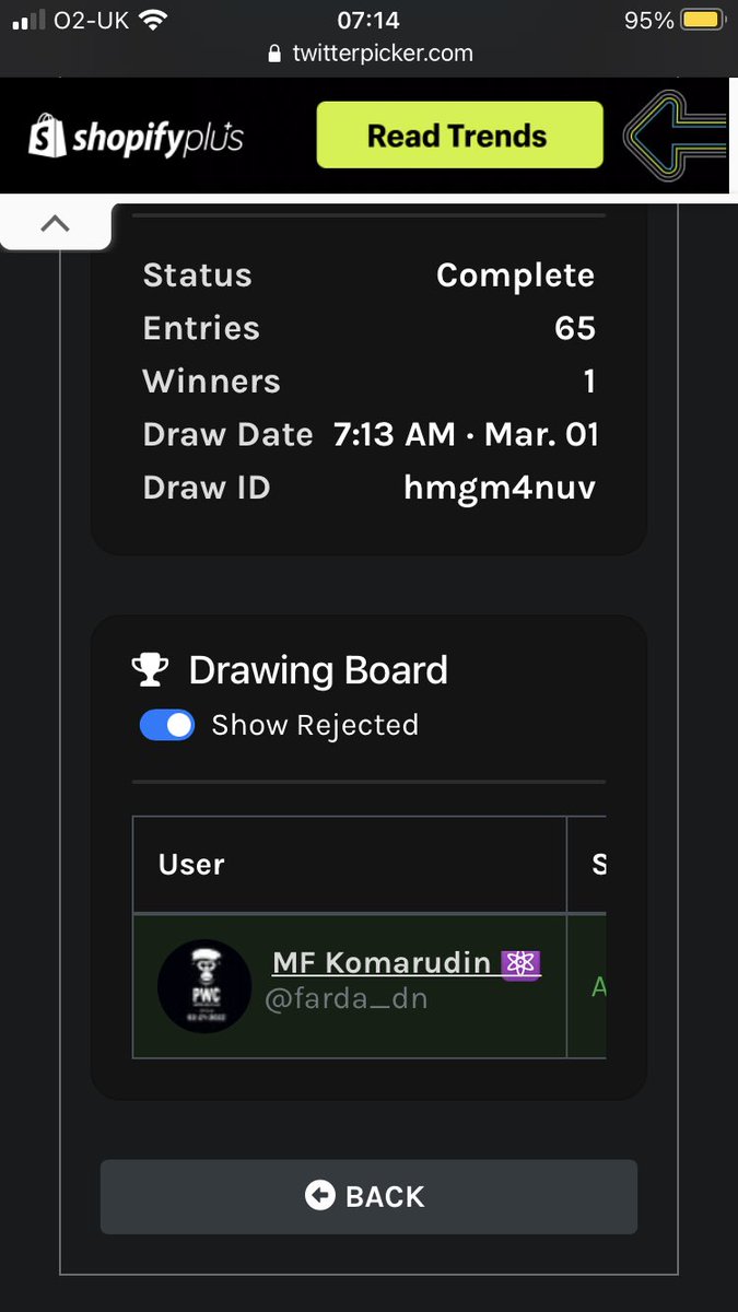 transformaballz's tweet photo. And we have our winner of 1000xpr.....
Congratulations @farda_dn 🥳
Your XPR should be in you wallet already 😊 https://t.co/CjfUV3fvOL