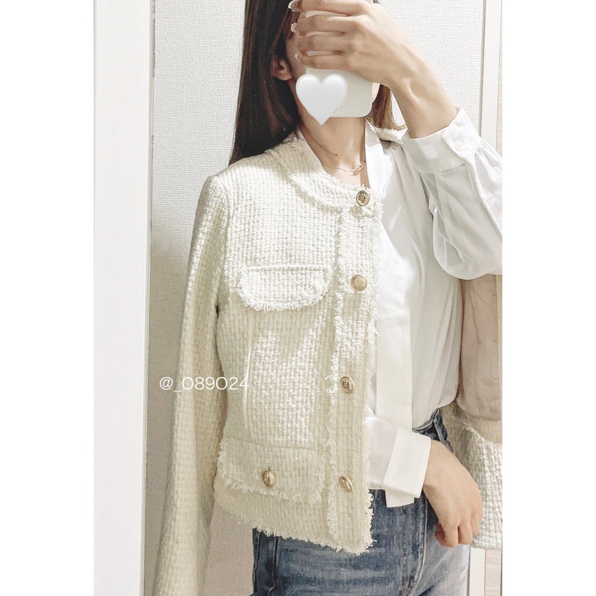 ナチュラ herlipto♡Cotton-blendBleltedtweedJacket - 通販 - www