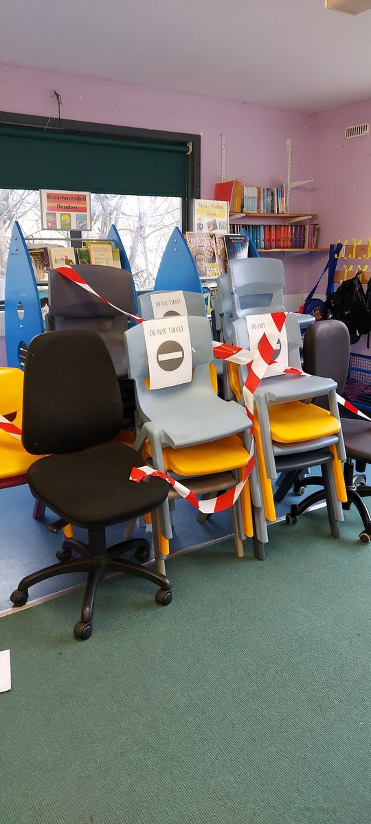 Oh no! Our chairs quit!! What can our pupils do to get them back? #bookweek #literacy #funatKPS