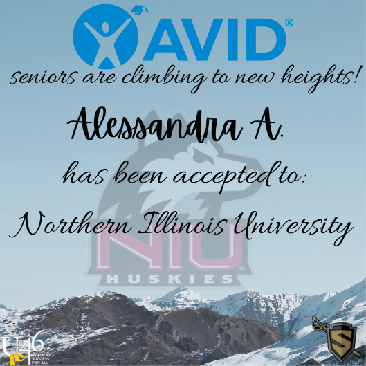 SHSAVIDFAM1's tweet photo. On this Terrific Tuesday, we are congratulating SHS AVID Senior, Alessandra A. on her acceptances!
Way to go Alessandra!! https://t.co/zsqEbW1RWl