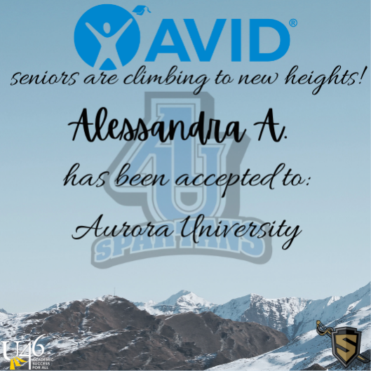 SHSAVIDFAM1's tweet photo. On this Terrific Tuesday, we are congratulating SHS AVID Senior, Alessandra A. on her acceptances!
Way to go Alessandra!! https://t.co/zsqEbW1RWl