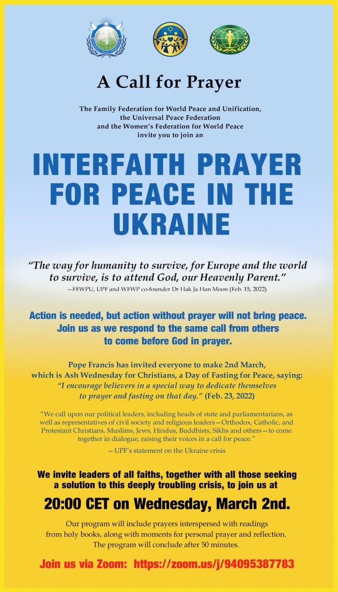 esebes's tweet image. #InterfaithPrayerForUkraine #PeaceThroughInterreligiousHarmony                  #PeaceInUkraine