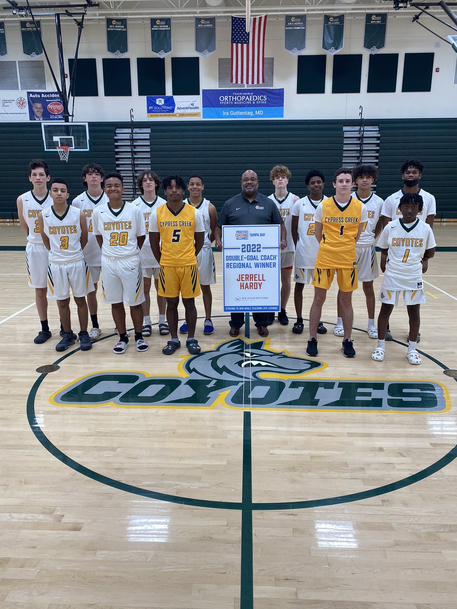 Congrats to Mr. Hardy (JV Basketball) and Mr. Ramirez (WRHS Volleyball) for earning the PCA Double Goal Coaching Award! We are very proud of our Coyotes. <a href="/CCHS_Sport/">Cypress Creek High School Athletics</a> <a href="/CchsHardy/">Mr. Hardy</a> <a href="/AngelRa51788014/">Angel Ramirez</a>