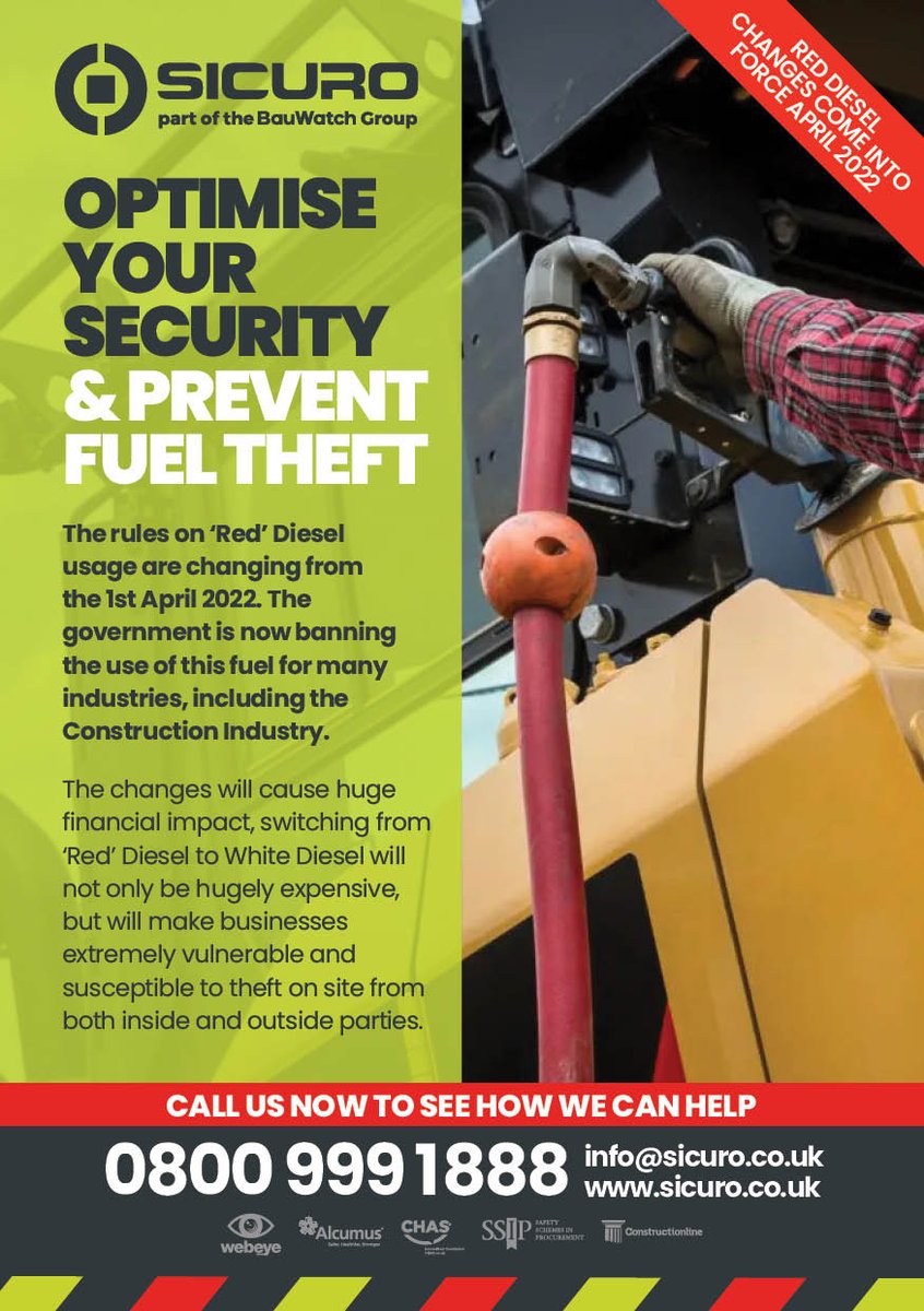 Are you prepared for the red diesel regulation change happening on 1st April? ⛽️

We have put together a blog post to educate people on the change. You can find the blog here ow.ly/j2vR50I6Ngx.

If you have any questions on how we can help, call us on 0800 999 1888.