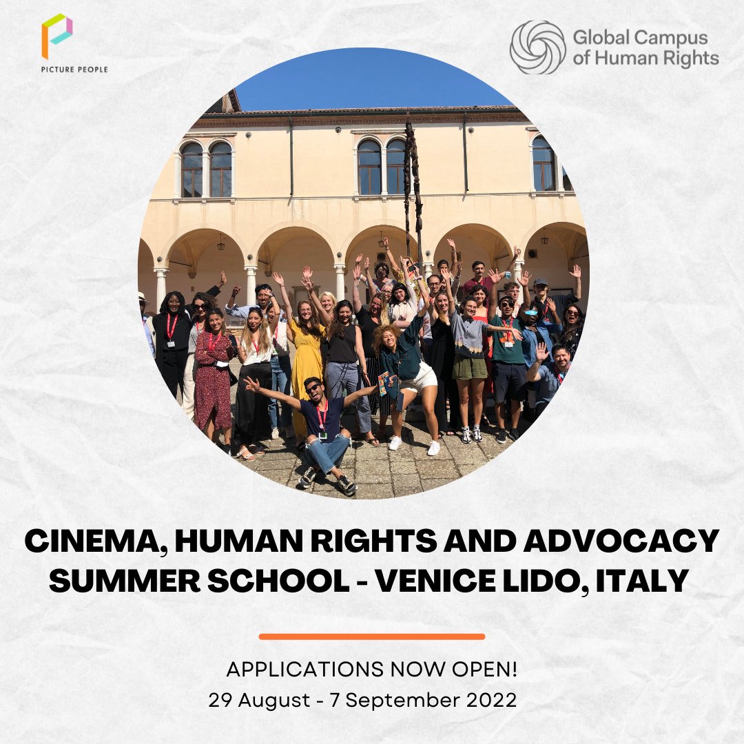 Calling all creatives, filmmakers, artists, academics, storytellers and citizen journalists

We are pleased to announce that Applications are now open for the 17th Summer School in Cinema, Human rights and Advocacy

‼️ picturepeople.org/about-1