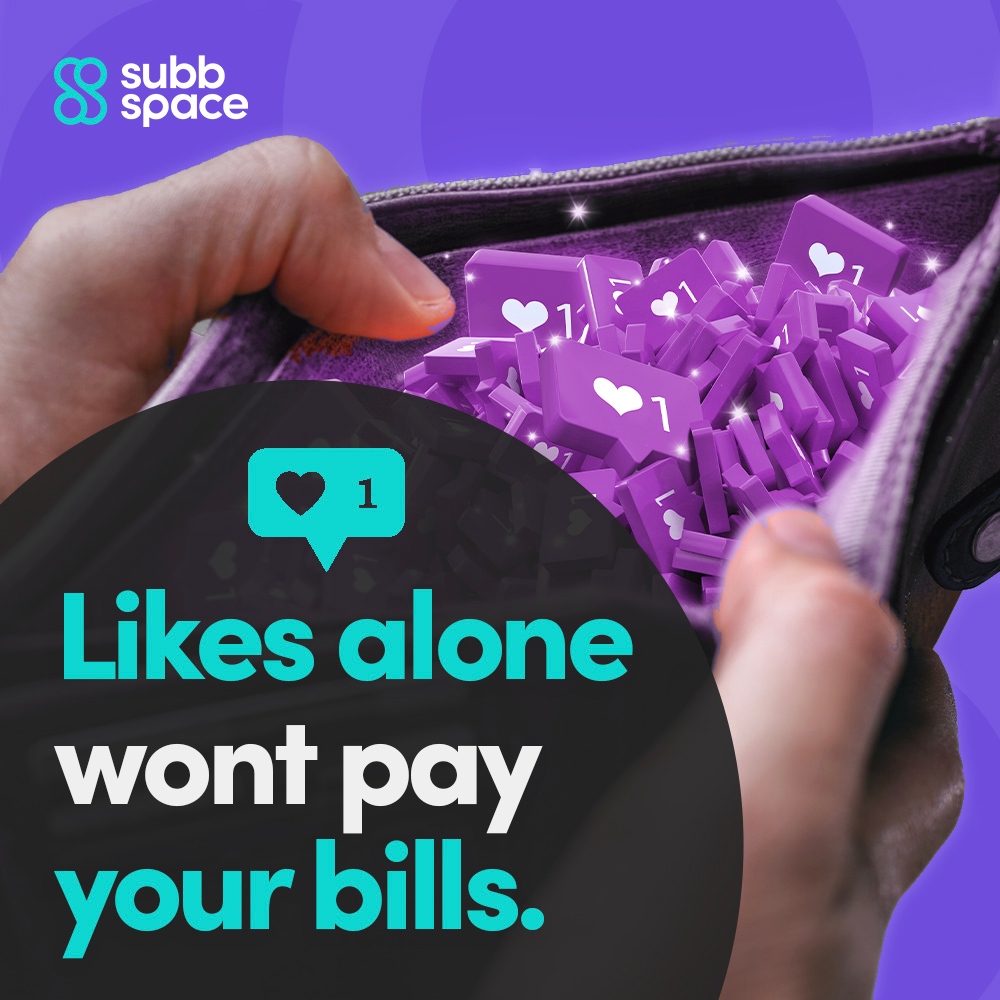 SubbSpace's tweet image. You’ve been creating amazing content for free on social media, but what if you made that content exclusive and only available to paying subscribers? 

With SubbSpace, you finally have your own place to share premium content with the world and get paid for it!

Sign up FREE today