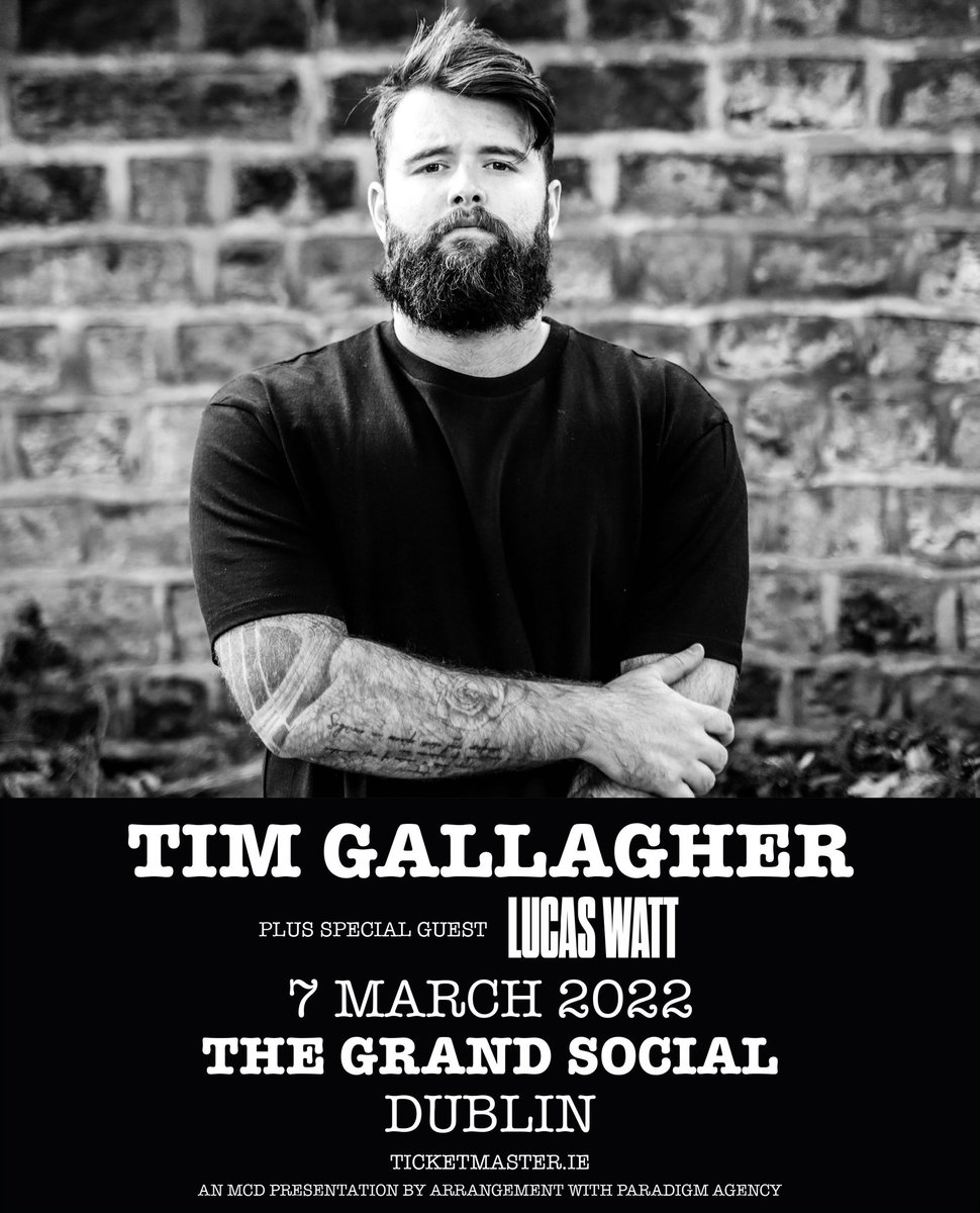 Lucas Watt (@lucaswattmusic) on Twitter photo DUBLIN!! I’ve got some news! Cannot wait to come over and support my mate <a href="/TimGallagher93/">Tim Gallagher</a> next week. It’s my first time in 🇮🇪 I’m buzzing! There’s a few tickets left here: linktr.ee/lucaswatt 🤩 DUBLIN!! I’ve got some news! Cannot wait to come over and support my mate <a href="/TimGallagher93/">Tim Gallagher</a> next week. It’s my first time in 🇮🇪 I’m buzzing! There’s a few tickets left here: linktr.ee/lucaswatt 🤩