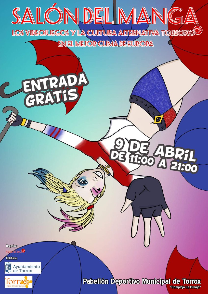 Anunciamos un nuevo cartel y fecha para gira @eventos_goff . Nos vamos a Torrox para celebra el Salón del Manga, videojuegos y cultura alternativa de Torrox <a href="/TorroxG/">TorroxGo</a> 9 de Abril entrada gratuita en Pabellón Deportivo Torrox (complejo la Granja). Cartel <a href="/LeelooSoulless/">Leeloo Soulless</a>
