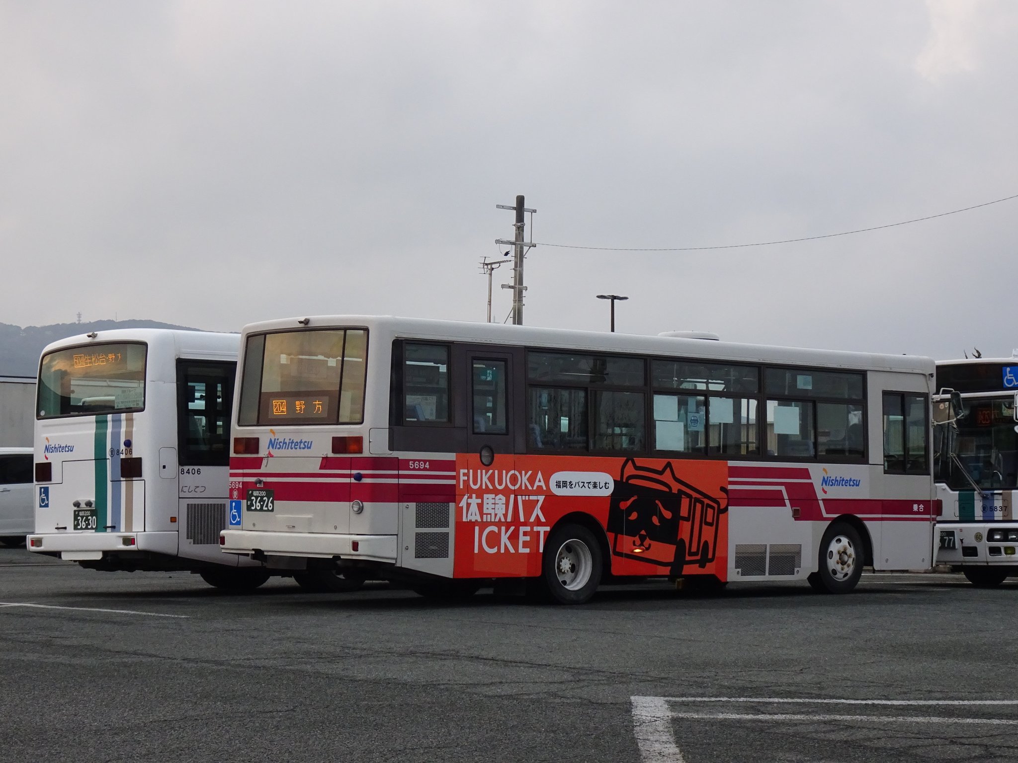 【希少】西鉄バス 壱岐営業所 方向幕 深夜バス入り File:西鉄バス7705 壱岐営業所所属 日野K-RU225AA（1983年式