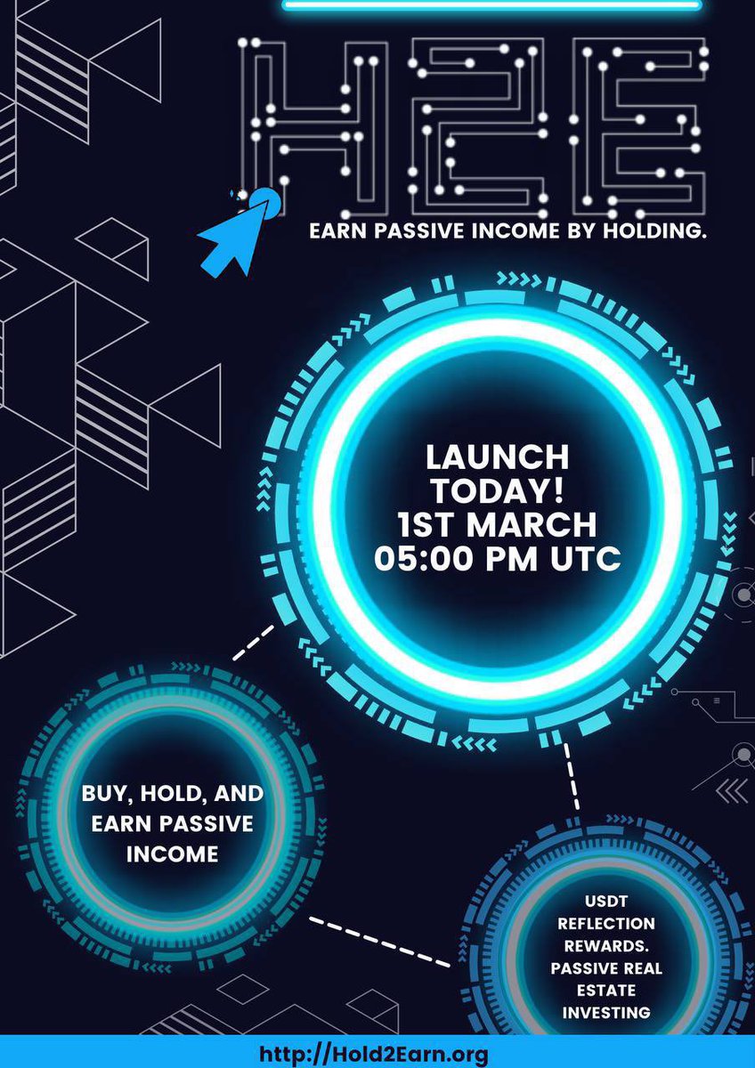 Ralvero's tweet photo. This #BSCgem launching later today at 17:00 UTC!👀

@HoldToEarn is a passive income project with real-world assets. Holders earn passive income by holding through four different sources! 7% rewards in #USDT🔥

🌐Web:
https://t.co/Wv63oA35E9

💬TG:
https://t.co/QSEsPnCcw6

#DYOR🟧 https://t.co/dkk6g3GTrf