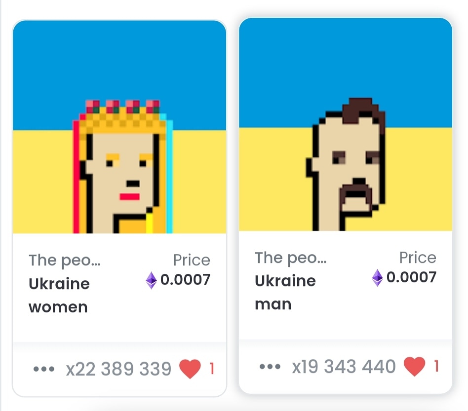 HelpUkraineNFT1's tweet image. Only 0.0007 ETH, but together we can raise a large amount for Ukraine people
#Ukraine #UkraineRussiaWar #NFTs #NoWarWithUkraine