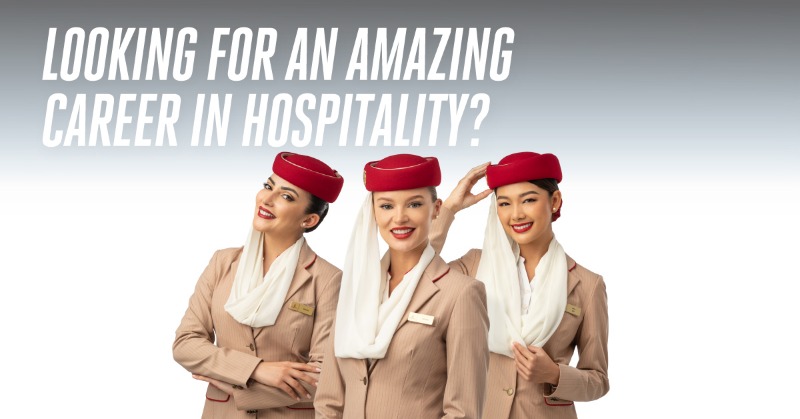 emirates's tweet photo. Come join our multinational cabin crew team in Dubai and start your training in service excellence with the world’s largest international airline. Enjoy a tax-free salary, flight benefits and a chance to meet people around the world.
