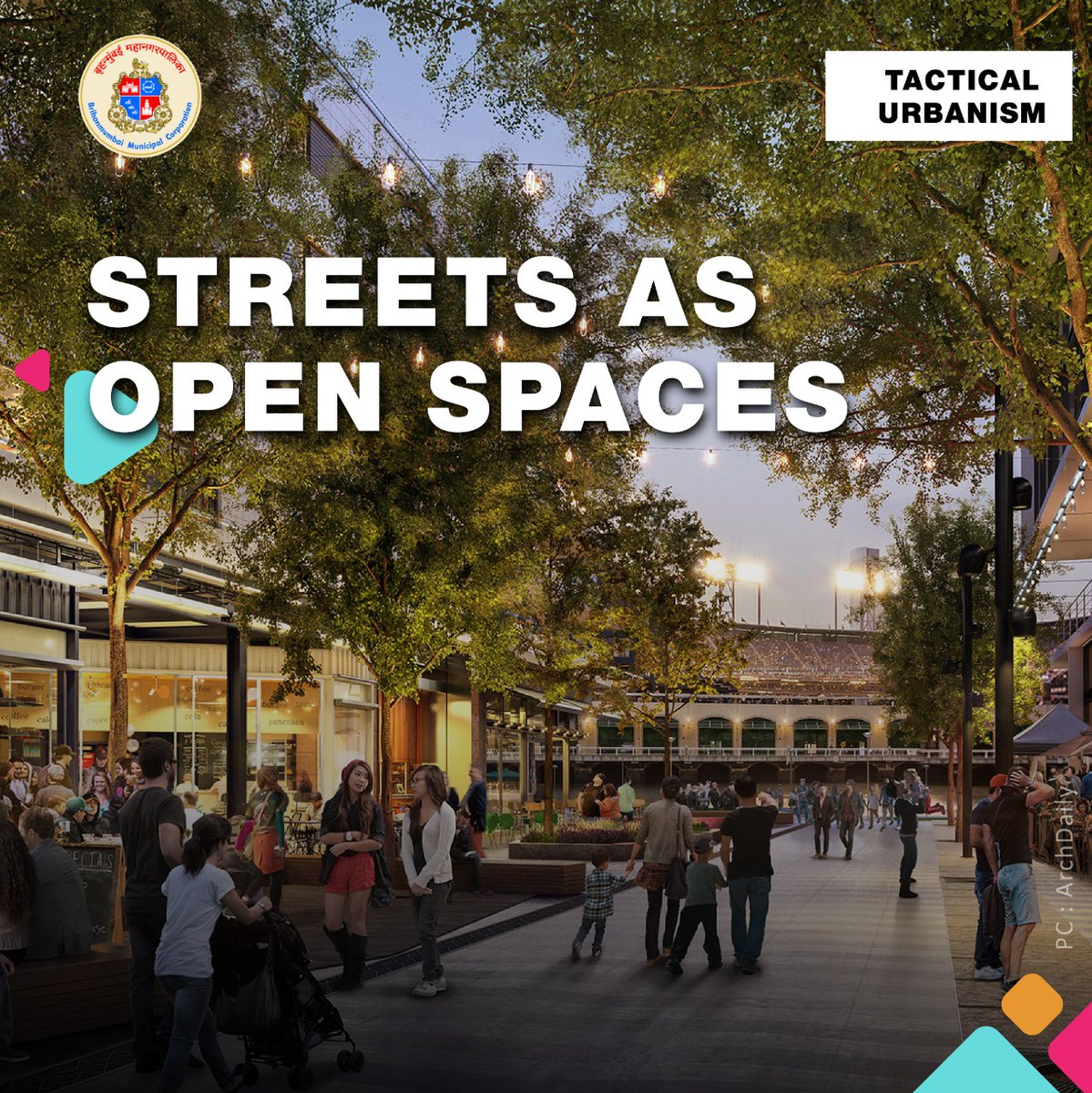 TacticalMumbai's tweet photo. #TacticalThursdayTopic | Streets as Open Spaces
Keep an eye out for this week's #TacticalThursday discussion to explore more about how streets can be used as engines of economic activity, social hubs, and platforms.
#TacticalUrbanism https://t.co/U5VgjBfczn