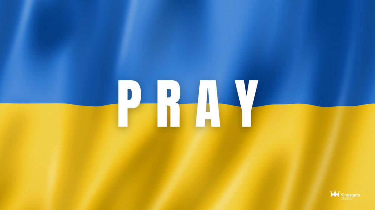 Kingsgate_bury's tweet photo. This is your reminder to pray for the situation happening in Ukraine right now. Keep praying church. 

#Ukraine #Ukraine🇺🇦 #Prayerchangesthings

Image description: Ukrainian Flag in the background with the word 'pray' in the centre. https://t.co/5wu4IphHzC