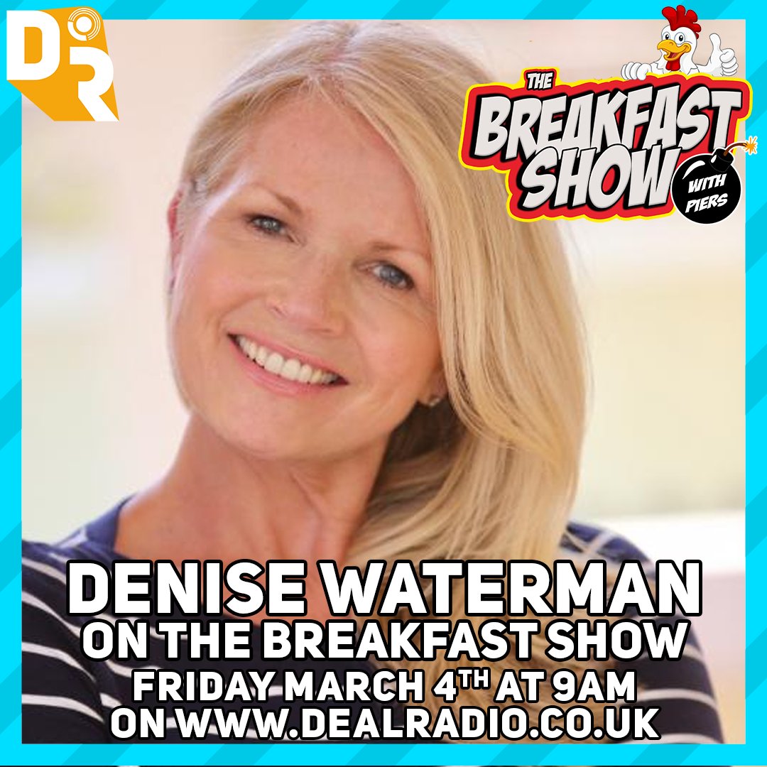 Don't miss Denise Waterman as she joins The Breakfast Show with Piers this Friday at 9am! #radio #denisewaterman #tightfit #BennyHill #music #interview