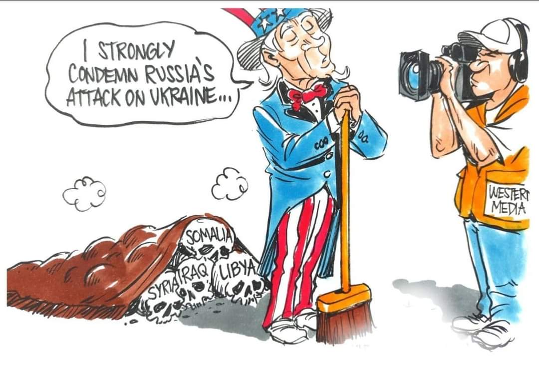 EngZameerBaloch's tweet photo. Hypocrisy....
#RussiaUkraine 
#RussiaUkraineWar 
#istandwithrussia https://t.co/GOpmSY0T6t
