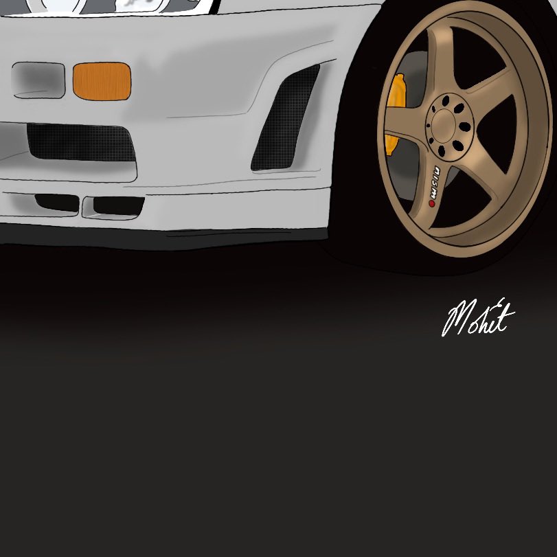 R34 GTR 

Drawing and colouring done by me. #DoneByMohit 

#GTRR34 #GTR #R34 #JDM #Japanese