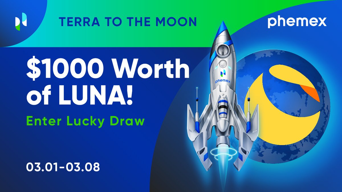 Phemex_official's tweet image. Onboard the LUNA 🚀!  

Join to win $1000 worth of LUNA by simply registering 🤩 

More details 🔽 
bit.ly/3CblAte

#luna #airdrop #market #crypto #phemex
