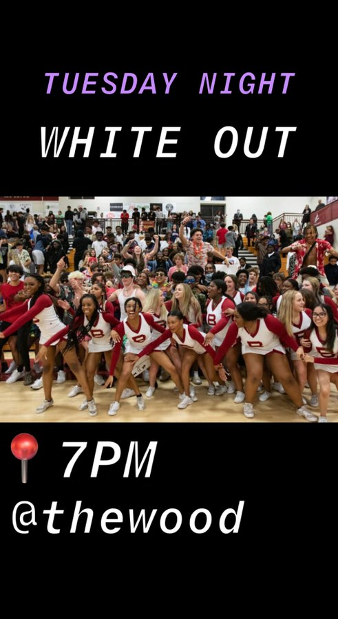 <a href="/BwoodStudSect/">Bronco Nation</a>.You already know! Elite 8 game vs Norcross &amp; our girls need you there! Student section in ALL WHITE, from the floor to the top of the bleachers! Let's GO! These girls have EARNED our support. It's time to show up &amp; show out! 7 PM #Final4 gofan.co/app/events/562…