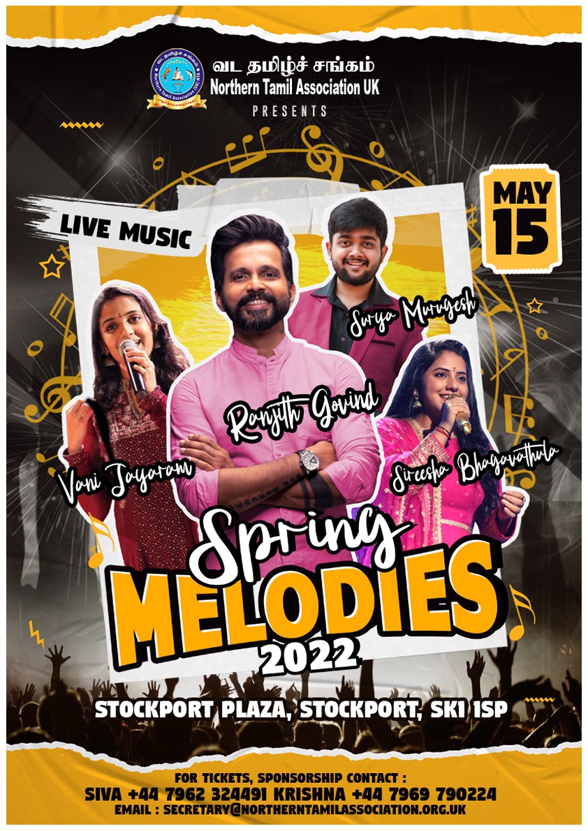 Spring Melodies 2022 - A Live Music Concert - Buy tickets at buytickets.at/northerntamila… via <a href="/tickettailor/">Ticket Tailor</a>