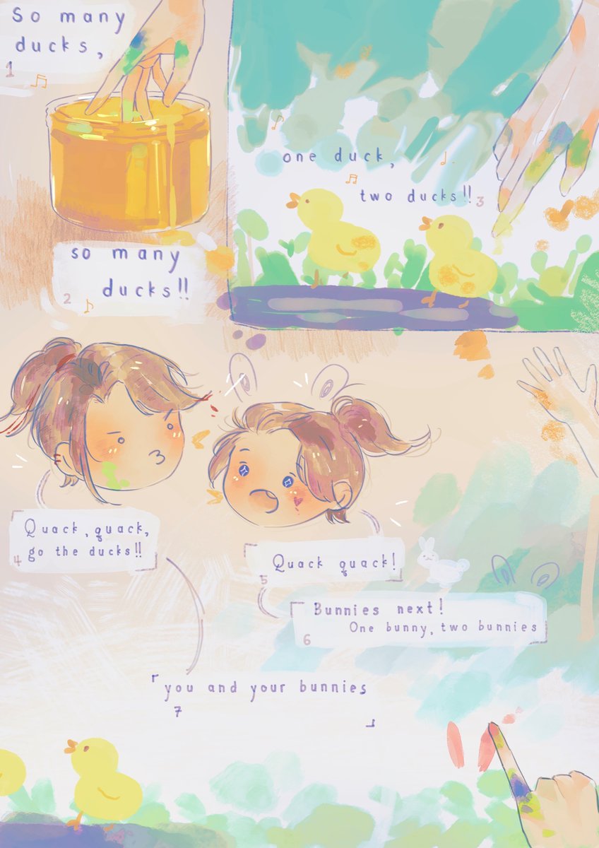 wilderlavenders's tweet photo. old art i did for snow's fic "paint smears on sunny days" 🌤 https://t.co/saALxGEb15