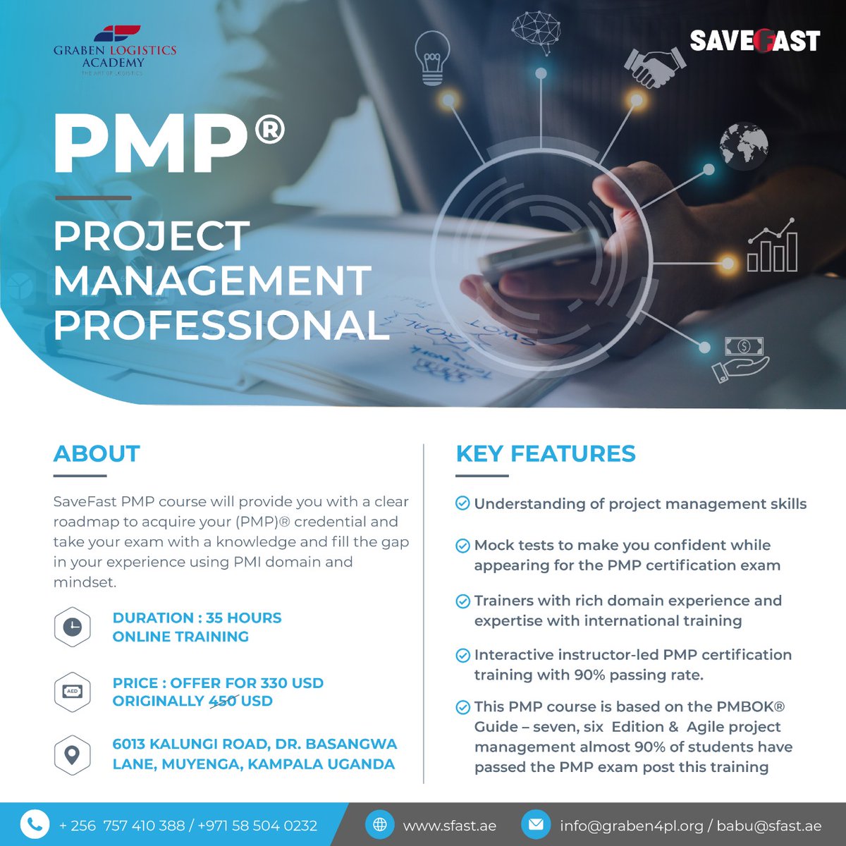 𝑾𝑬 𝑨𝑹𝑬 𝑻𝑯𝑬 𝑮𝑰𝑭𝑻 𝑻𝑯𝑨𝑻 𝑲𝑬𝑬𝑷𝑺 𝑶𝑵 𝑮𝑰𝑽𝑰𝑵𝑮 😄

Together w/<a href="/save_fast/">Save Fast Training Academy</a>,we have brought NEBOSH &amp; PMP trainings closer to you 

Join us for these career shaping training programs &amp; become the most sought after practitioner

<a href="/UFFAuganda/">UGANDA FREIGHT FORWARDERS ASSOCIATION</a> <a href="/PSF_Uganda/">Private Sector Foundation Uganda</a> <a href="/FEAFFA/">FEAFFA</a>