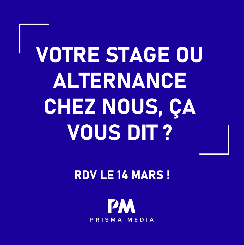 PrismaMedia's tweet photo. TIC TAC TIC TAC ⏱
J-14 avant de pouvoir postuler à nos offres !
Plus de 50 offres sont à pourvoir auprès de l’ensemble de métiers : #IT, #marketing, #CRM, #publicité...

Pour vous démarquer et booster votre candidature, envoyez-nous une petite vidéo en plus de votre CV ! 🎥 https://t.co/Iq9vE9g3D1