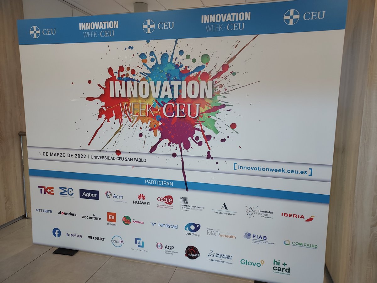FundacionCEU's tweet photo. Atentos a las mejores propuestas y a las iniciativas más innovadoras de las empresas participantes en la #InnovationWeekCEU. ¡En directo a partir de las 10:30! 👉 https://t.co/4WQ0mIMYOM https://t.co/YJjbbJ9b3V