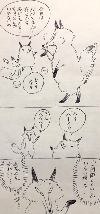 時間制限制の恩恵を浴びるキツネと甥っ子ギツネ 