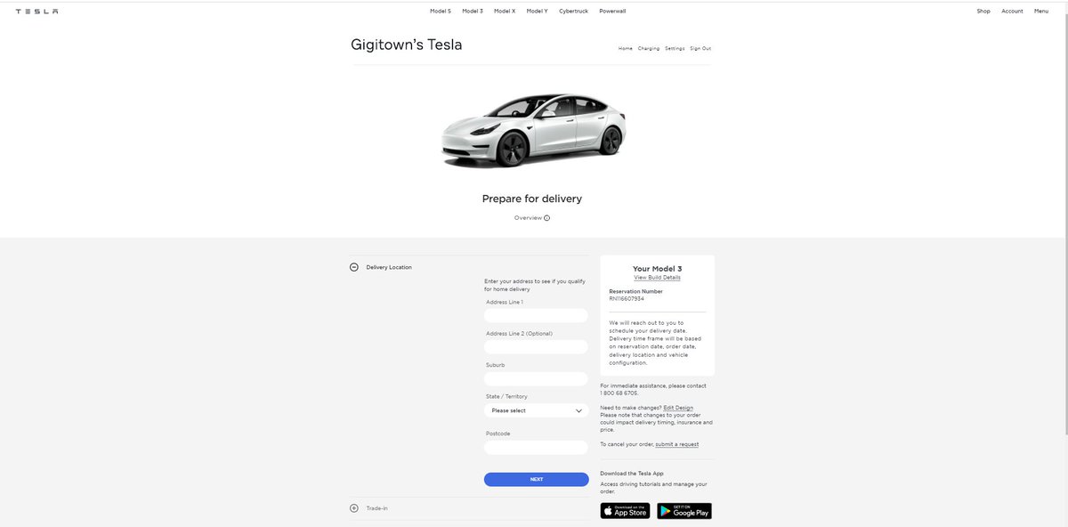 **THE TESLA HAS BEEN ORDERED** Great News, the Tesla Model 3 for one of our holders has just been ordered 🚀🚀 Join the Cybernites & Enjoy the ride!💎