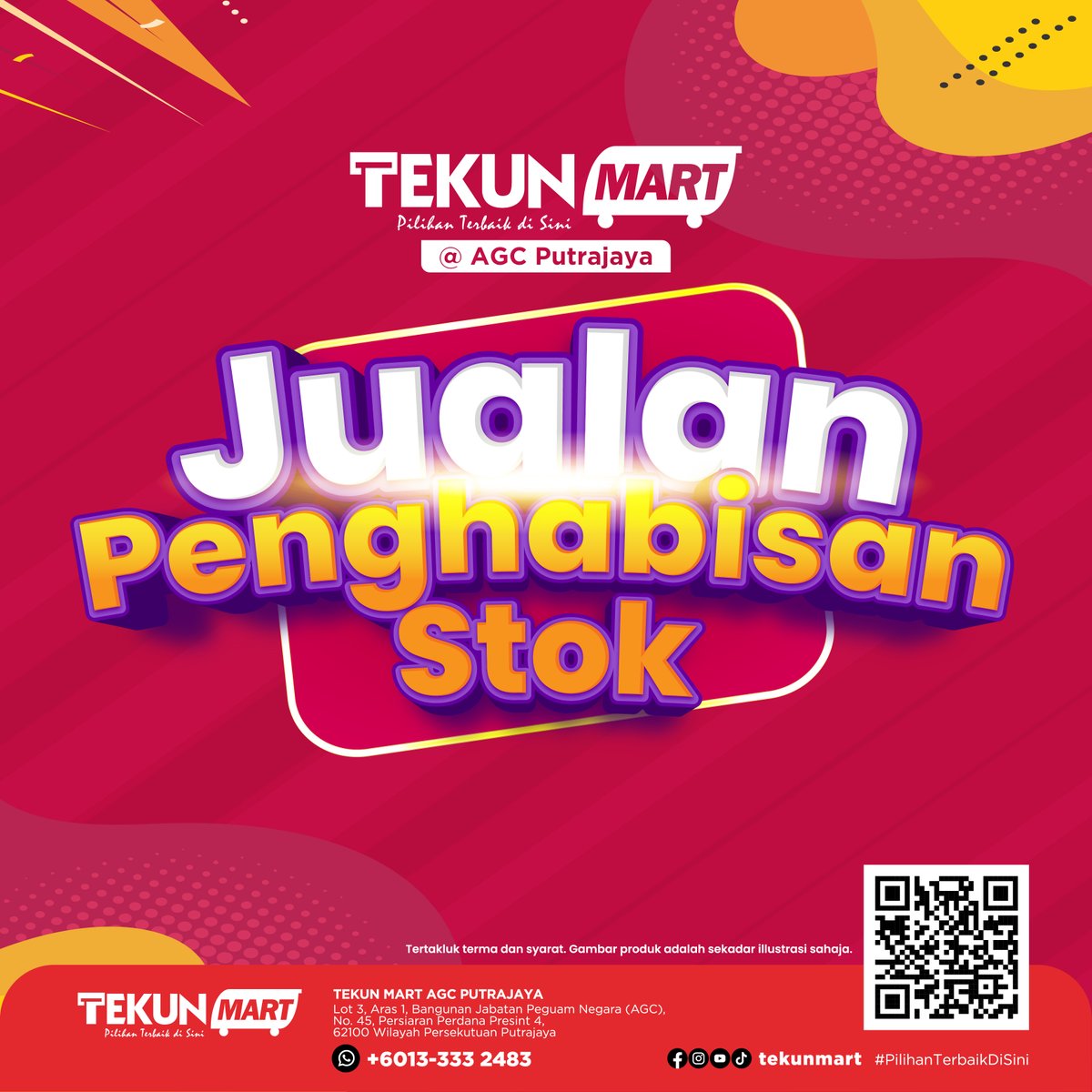 tekunmart's tweet photo. Jualan Penghabisan Stok di #TEKUNMart AGC Putrajaya, bermula 3 Mac ini. Rugi kalau tak borong, jom datang sekarang! #PilihanTerbaikDiSini https://t.co/767FG1frgD
