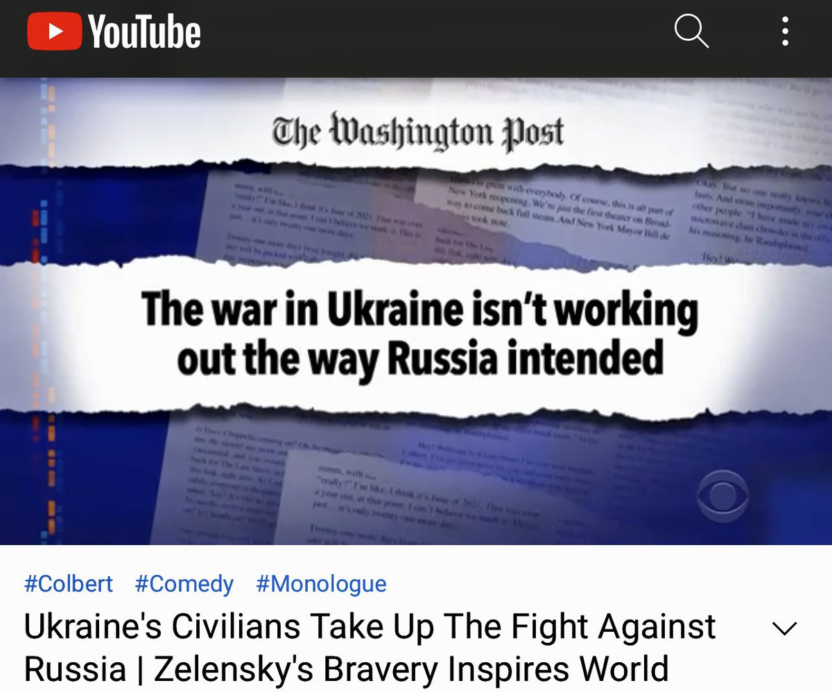 Julesong's tweet photo. The Late Show with Stephen Colbert
Ukraine's Civilians Take Up The Fight Against Russia | Zelensky's Bravery Inspires World

https://t.co/h9EkQuE6mK https://t.co/IRWJVt07AW