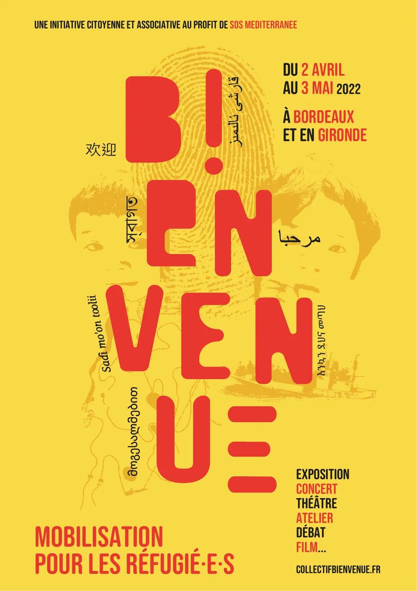 BienvenueRefugi's tweet photo. L'édition 2022 c'est plus de 70 rendez-vous !!! On vous y attend nombreux !
💛 Découvrez (et partager un max !) le programme complet Bienvenue - Mobilisation pour les réfugié· e· s d'avril
2022 : https://t.co/GpslnmIgMs
#PasSansVous
#TogetherForRescue https://t.co/3V92kyGG8p