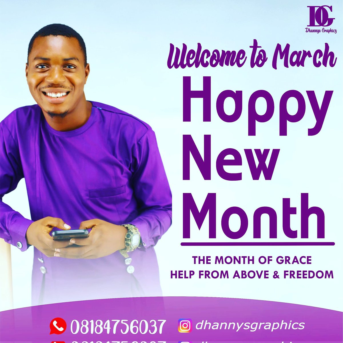 Happy New Month
#welcometoMarch 
#DhannysGraphics