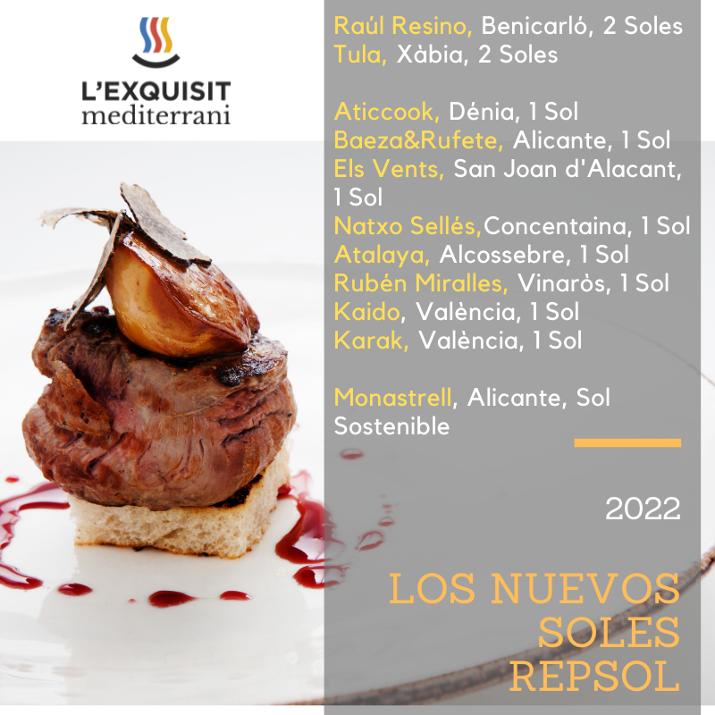 🌞¡¡Así brilla el sol de #LExquisitMediterrani!!

👏👏¡Enhorabuena a todos los #SolesGuiaRepsol 2022!