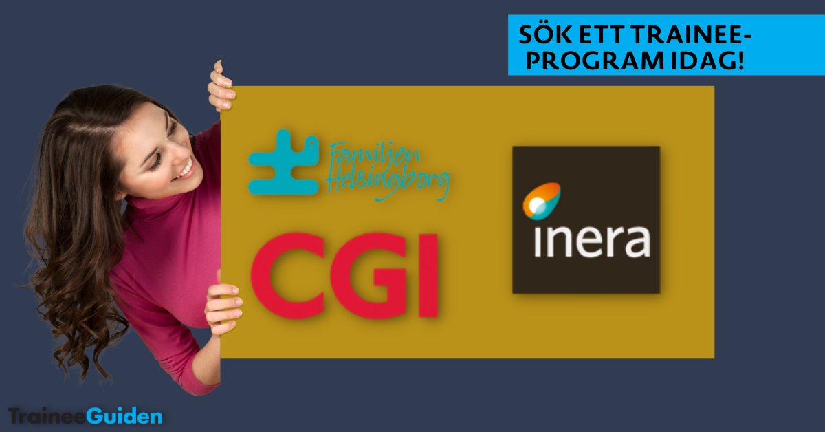 Efter vinter kommer vår. Sök ett #traineeprogram nu!⭐️ <a href="/cgisverige/">CGI Sverige</a> - link.traineeguiden.se/3K5GyMz⭐️ Familjen Helsingborg - link.traineeguiden.se/3M6FpWZ ⭐️Inera - link.traineeguiden.se/3sq8FQS. #karriär #talang #ingenjör #ekonom #systemvetenskap #IT #juridik #kommunikation #lantmätare #socionom