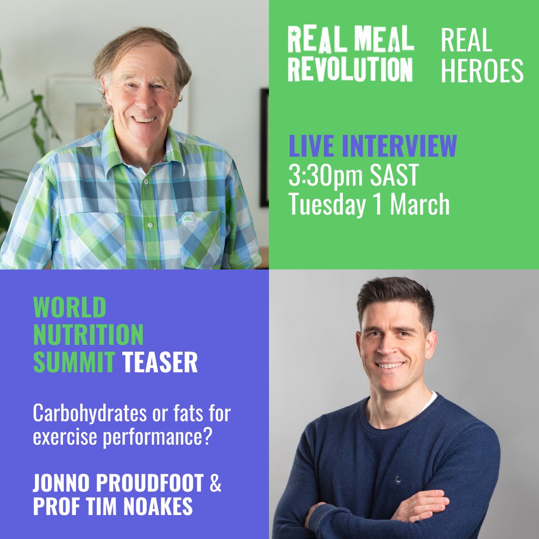 Jonno Proudfoot (@jonnoproudfoot) on Twitter photo Looking forward to catching up with my Real Meal Revolution co-author <a href="/ProfTimNoakes/">Tim Noakes</a> to discuss revelations in Sports Nutrition, and the World Nutrition Summit #WNS2022 Watch the interview here. youtu.be/ORPbyAQ7KhE Looking forward to catching up with my Real Meal Revolution co-author <a href="/ProfTimNoakes/">Tim Noakes</a> to discuss revelations in Sports Nutrition, and the World Nutrition Summit #WNS2022 Watch the interview here. youtu.be/ORPbyAQ7KhE