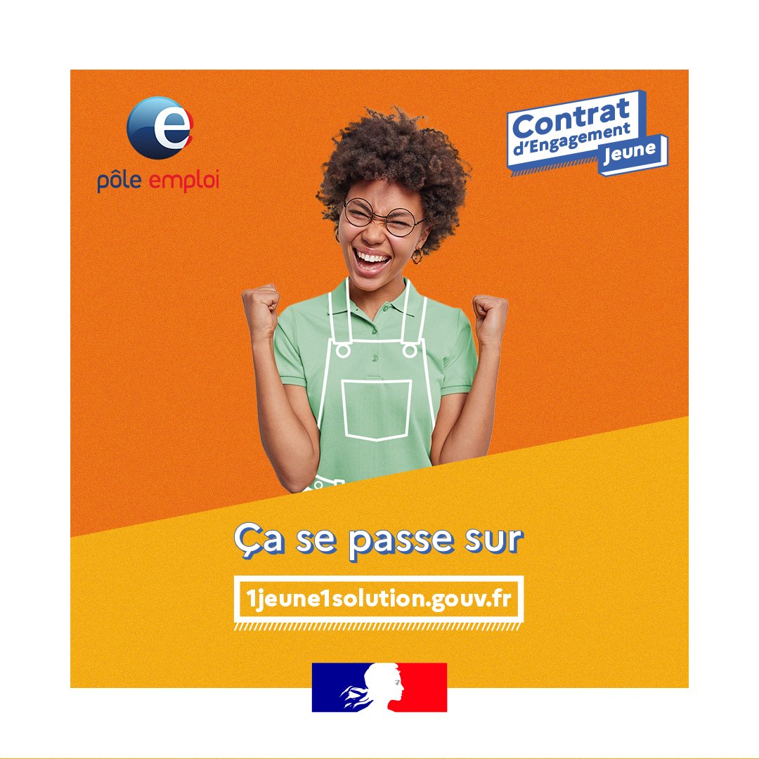 OPelvoizin's tweet photo. Le Contrat d’Engagement Jeune ça démarre aujourd’hui !
Il permet aux jeunes de – de 26 ans sans emploi ni formation d’être suivis par un conseiller @pole_emploi ou @UNmissionlocale pour bâtir leur projet professionnel
En savoir plus 👉 https://t.co/auL2RfcUWB
#1jeune1solution https://t.co/JN0YhYRwXZ
