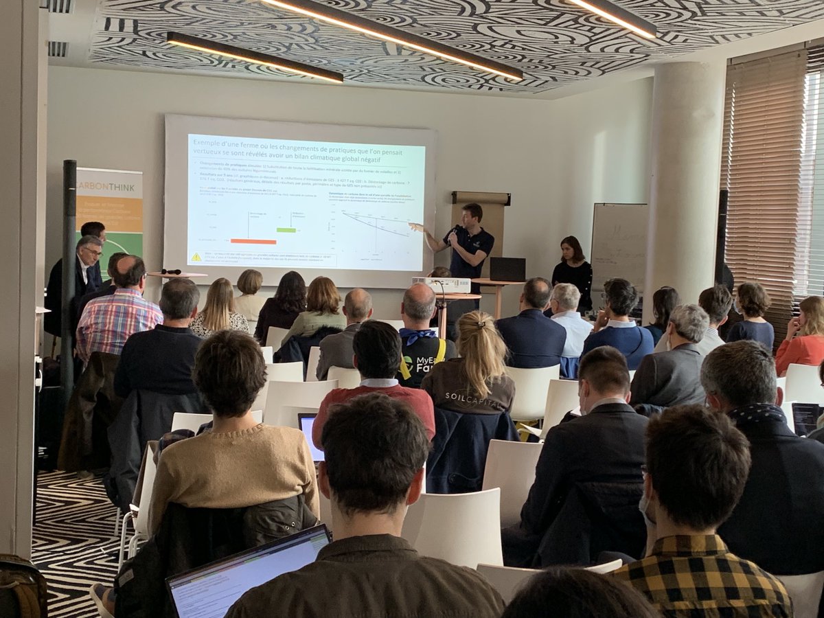 i_Planet_A's tweet image. Edouard Lanckriet ⁦@agrosolutions⁩ présente les premiers résultats des travaux issus de ⁦@CarbonThink⁩ sur la transition #bascarbone